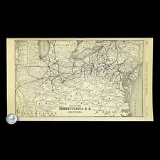 Vintage Pennsylvania Railroad Map PRR Railway Cincinnati Antique ca 1905 picture
