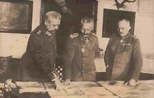 RPPC Scarce Kaiser Wilhelm with Hindenburg & Ludendorff 1917 WWI Postcard picture