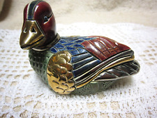 Vintage ARTISANIA RINCONADA Mallard Duck Figurine, Pre-Owned, Signed picture