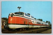 Postcard Amtrak Turbotrain,Boston to New York,Amsterdam,N.Y.,VTG UNP Circa1971 picture