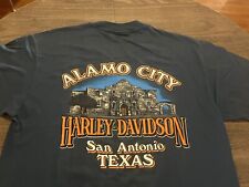 Vintage 97 Harley Davidson San Antonio Texas Alamo Large Navy Blue Large T Shirt picture