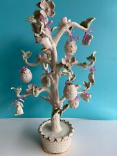 Lenox Dogwood Easter Tree 2004 w/ 12 Ornaments Eggs Bunnies Complete Set w/ Box picture