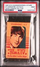1965 Dutch Gum Card HB #82 John Lennon Card  ON TOP  OF PACK  PSA 9  POP 1 picture