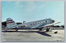 TWA Douglas DC-2 Aircraft Transcontinental & Western Air Airline Vtg Postcard P5 picture