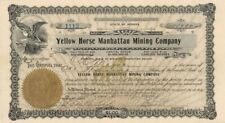 Yellow Horse Manhattan Mining Co. - Stock Certificate - Mining Stocks picture
