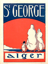 St. George Hotel ~ALGER - ALGERIA~ Stunning Old Luggage Label, c. 1950   MINT picture