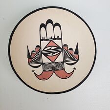 VTG Signed Native American D Reano Acoma Pueblo Miniature Art Pottery Bowl 2.25