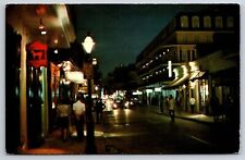 New Orleans, LA Postcard-  BOURBON STREET picture