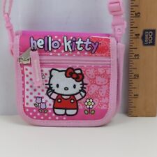 Sanrio Hello Kitty Crossbody Purse Wallet Pink Organizer Bag Travel Pouch  picture