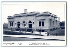 c1920's Wilder Public Bath Building Entrance St. Paul Minnesota Vintage Postcard picture