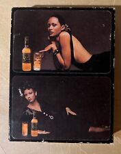 Vtg 1974 Black Velvet Canadian Whiskey Double Deck - Rare Find - 1 Sealed 1 Open picture