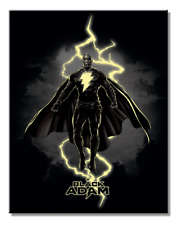 Black Adam Thunder DC Comics Tin Metal Sign Man Cave Garage Decor 12.5 X 16 picture