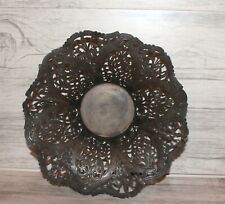 Vintage floral silver plated bowl picture
