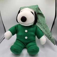 Green Pajamas Snoopy Whitman's Plush Snoopy 50th Celebration Stuffed Toy picture