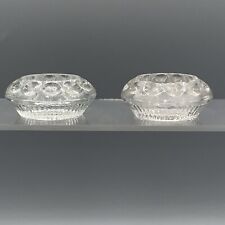 Antique 1885-1890 Thumbprint Row With Ribbed Bottom Salt Cellars HJ 2501 Lot 2 picture