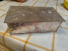 Vintage MCM Celebrity NY Clear Acrylic Starburst  Jewelry Boxe picture