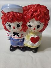 Vintage 1976 Raggedy Ann & Andy Ceramic Planter  The Bobbs- Merrill Co. picture