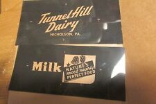 vintage thatcher Mfg co original stencil Tunnel Hill Dairy Nicholson,Pa-milk picture