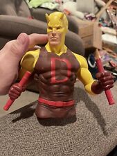 Rare Marvel Daredevil Yellow Suit Coin Bank Bust Plug Intact Collectors picture