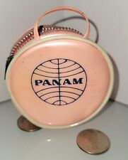 Vintage Pan Am Coin Purse Doll Luggage Mini Bag Zip Vinyl picture