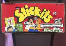 1971 Fleer Stick-Its Set Wax Pack Box FULL 24 Unopened Packs Crazy Stickers picture