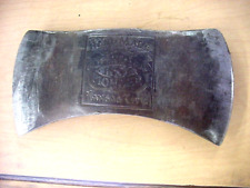 Antique J F Richards Kansas City 1857 Pioneer Hand Made Double Bit Axe Head picture