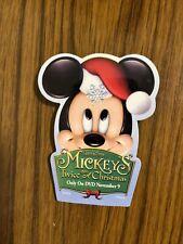 Vintage Mickey's Twice Upon A Christmas Pin Pinback Button Brooch picture