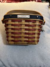 LONGABERGER 2001 INAUGURAL BASKET LINER PROTECTOR BROCHURE SILK CORD STAR SEE picture