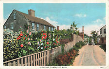 Postcard Ash Lane Nantucket Massachusetts picture