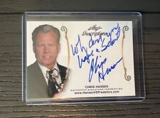 RARE Chris Hansen Dateline 2019 Leaf Signature AUTO “Why Don’t You Have A Seat” picture