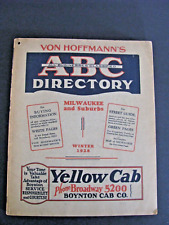MILWAUKEE WI TELEPHONE BOOK DIRECTORY 1928 ILLUS. ADS ALL BUSINESSES CLASSIFIEDS picture