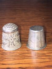 Thimbles 2 Vintage Sterling Silver Southwestern picture
