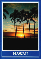 Sunset Mood Hawaii Travel Card Collection Vintage Sought After Unposted Postcard picture