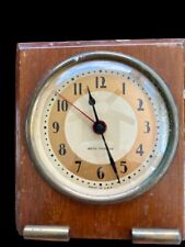 Vintage Seth Thomas MCM Wood Desk Clock Model: 3672 Art Deco Works picture
