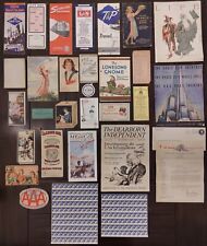 Vintage Advertising, Recipe booklets, Railroad/Bus pamphlets, tickets, Much More picture