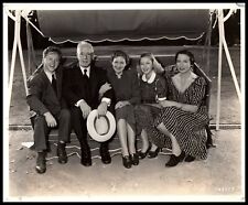 MICKEY ROONEY + LEWIS STONE + CECILIA PARKER + FAY HOLDEN 1937 ORIG PHOTO 584 picture