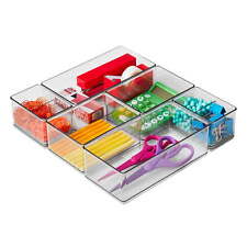 The Home Edit Office Drawer Edit Organizer, 6 Pieces, Clear picture