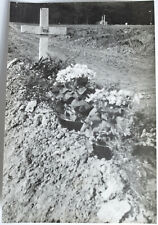 Original WWII ETO Photo Grave in Hamm Cemetery Hamm Luxembourg WW2 picture
