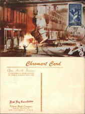 Maximum Card 1957 Pittsburgh,PA Open Hearth Furnaces Allegheny County Postcard picture