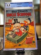 Walt Disney Four Color #386 CGC 3.5 1952 Uncle Scrooge #1 Dell Publishing Golden picture