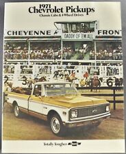1971 Chevrolet Pickup Truck Brochure C10 20 30 4x4 Excellent Orig Not a Reprint picture