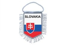 Mini banner flag pennant window mirror cars country banner slovakia picture