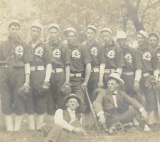 Rare 1908 RPPC Postcard Greenwood Nebraska Baseball Team Cass County NE Sports picture