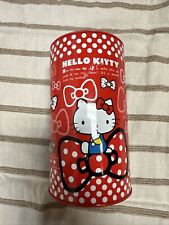 HELLO KITTY Authentic Sanrio  Red Piggy Bank Tin Metal Can picture