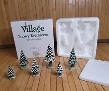 Department 56 Village Snowy Evergreens Set of 6 Small Dept 56 Trees Item # 52612 picture