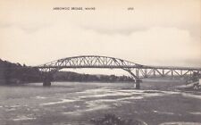 Vintage Photo PC Arrowsic Bridge, Maine picture