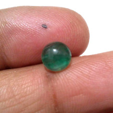 Attractive Zambian Emerald Round 1.65 Crt Cabochon Amazing Green Loose Gemstone picture