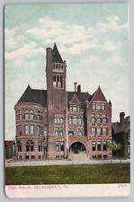 Allegheny Pa Pennsylvania - High School - Pittsburgh - Postcard - circa 1906 picture