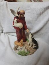 Franklin Mint St Francis of Assisi Figurine 10.25 Inch Porcelain 1980s picture