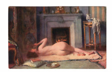 sexy  naked woman French   art postcard lapina russian diaspora picture